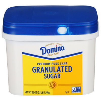 Domino Premium Pure Cane Granulated Sugar Tub - 3.5 LB - Image 1