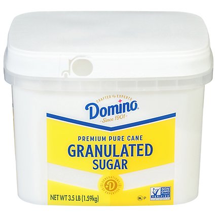 Domino Premium Pure Cane Granulated Sugar Tub - 3.5 LB - Image 1