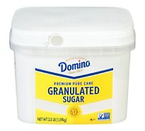 Domino Premium Pure Cane Granulated Sugar Tub - 3.5 LB