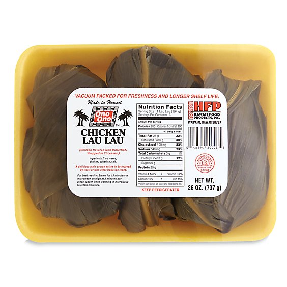 Hfp Chicken Laulau - 3 Package
