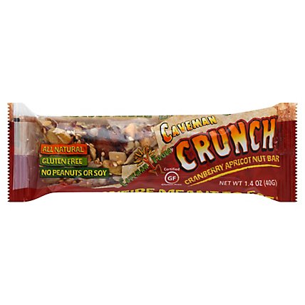 Caveman Food Cranberry Apricot Crunch Nut Bar - 1.4 Oz - Image 1
