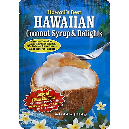 Hawaiis Best Powdered Syrup Mix Coconut - 4 Oz - Image 2