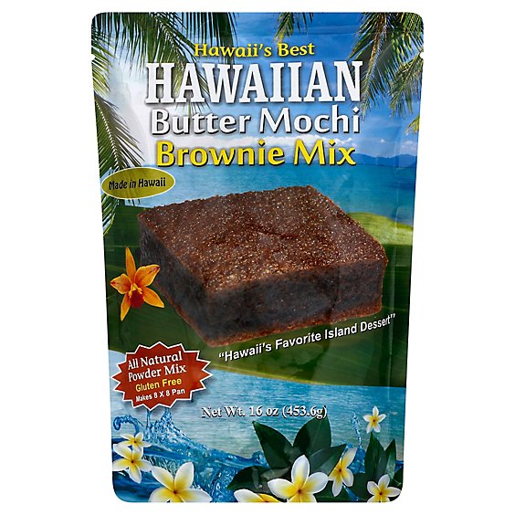 Hawaiis Best Hawaiian Haupia Btr Mochi Brownie Mix - 16 Oz