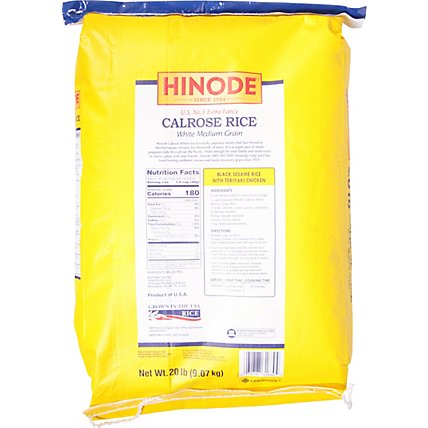 Hinode Rice Calrose White Medium Grain - 20 Lb - Image 6