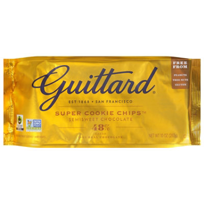 Guittard Baking Chips Super Cookie Chips Semisweet Chocolate - 10 Oz