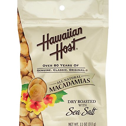 Hawaiian Host Macadamias Dry Roasted with Sea Salt - 11 Oz - Image 2