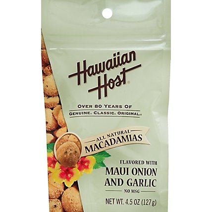 Hawaiian Host Macadamias Flavored with Maui Onion and Garlic - 4.5 Oz - Image 2