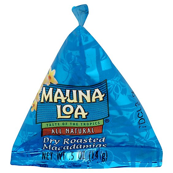 Mauna Loa Macadamias Dry Roasted - 0.5 Oz