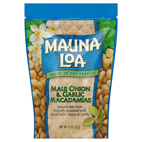 Mauna Loa Macadamias Maui Onion & Garlic - 11 Oz