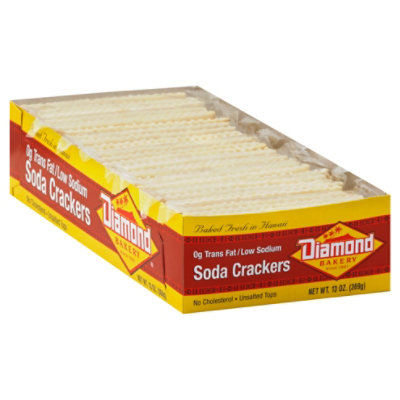 Diamond Bakery Crackers Soda Unsalted Tops 13 Oz Safeway