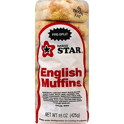 Hawaii Star English Muffin Plain - 15 Oz - Image 2