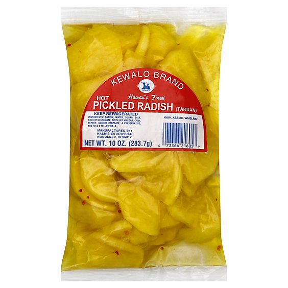Kewalo Hot Pickled Radish Takuan - 10 Oz
