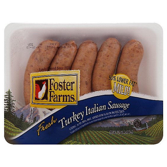 Foster Farms Mild Italian Sausage - 16 Oz