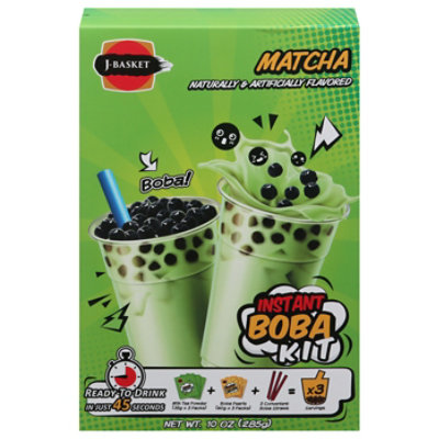 J-Basket Matcha Boba Tea Kit - 10 Oz.