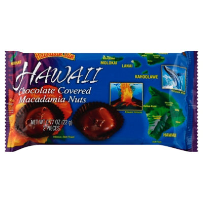 Hawaiian Sun Hawaii Chocolate Covered Macadamia Nut Candy .77 Oz