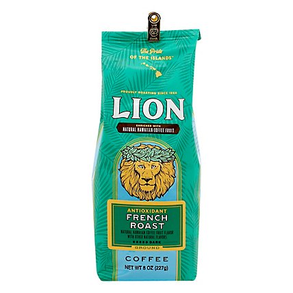 Lion Coffee Auto Drip Grind Antioxidant Rich Natural French Roast - 8 Oz - Image 3