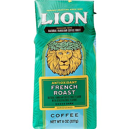 Lion Coffee Auto Drip Grind Antioxidant Rich Natural French Roast - 8 Oz - Image 2