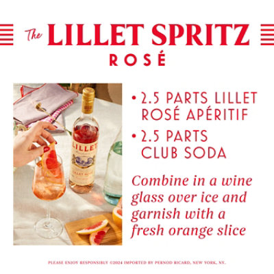 Lillet Rose Wine - 750 Ml - Image 2