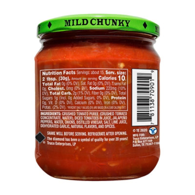 On The Border Salsa Chunky Mild Jar - 16 Oz - Image 6