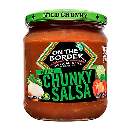 On The Border Salsa Chunky Mild Jar - 16 Oz - Image 1