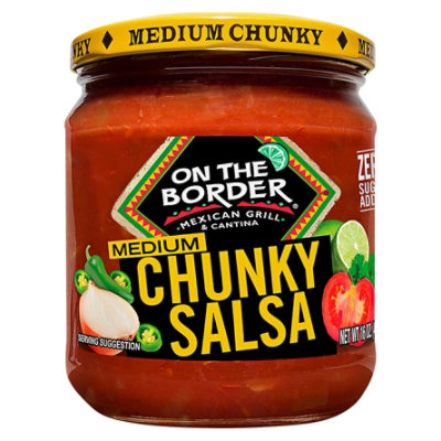 On The Border Salsa Chunky Medium Jar - 16 Oz - Image 3