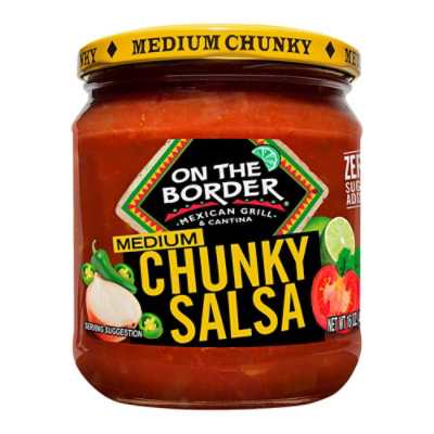 On The Border Salsa Chunky Medium Jar - 16 Oz - Image 2