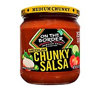 On The Border Salsa Chunky Medium Jar - 16 Oz