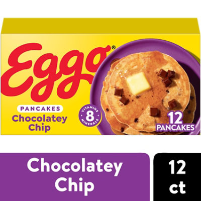 Eggo Frozen Pancakes Chocolatey Chip Frozen Breakfast 12 Count - 14.8 Oz - Image 1