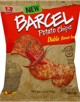 Barcel Potato Chips Diabla Flavor Burst Red Hot Pepper Bag - 1.9 Oz - Image 2