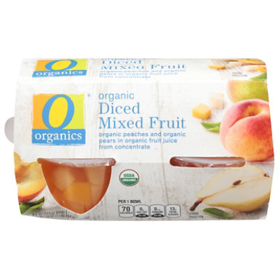 O Organics Organic Mixed Fruit Diced - 4-4 Oz