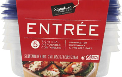 Signature Select Containers Storage Entree Tight Seal