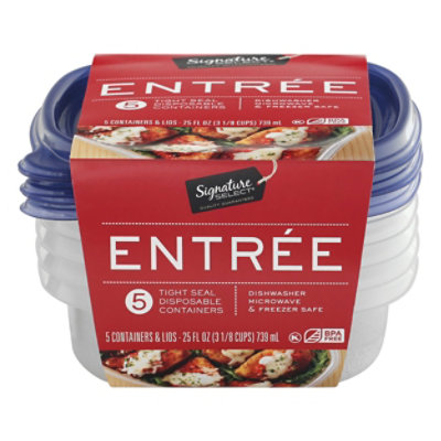 Signature SELECT Containers Storage Entree Tight Seal - 5 Count - Image 3