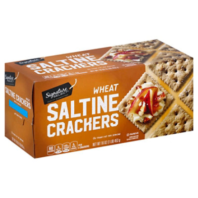 Signature SELECT Crackers Saltine Wheat - 16 Oz - Image 1