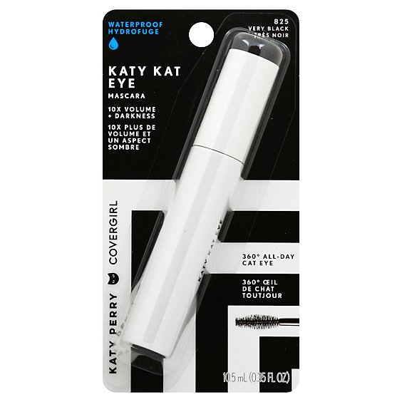 COVERGIRL Katy Kat Mascara Waterproof Very Black 825 - 0.35 Fl. Oz.