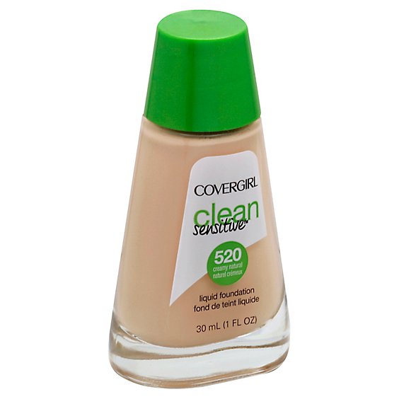 COVERGIRL Clean Liquid Foundation Sensitive Skin Creamy Natural 520 - 1 Fl. Oz.