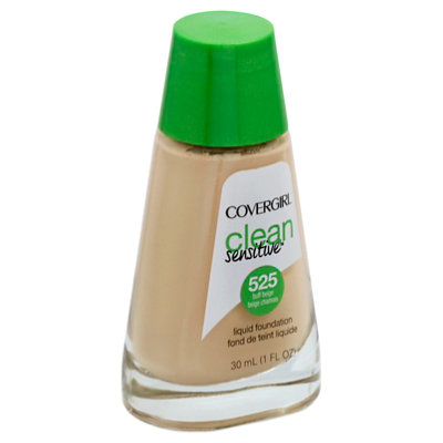COVERGIRL Clean Liquid Foundation Sensitive Skin Buff Beige 525 - 1 Fl. Oz.