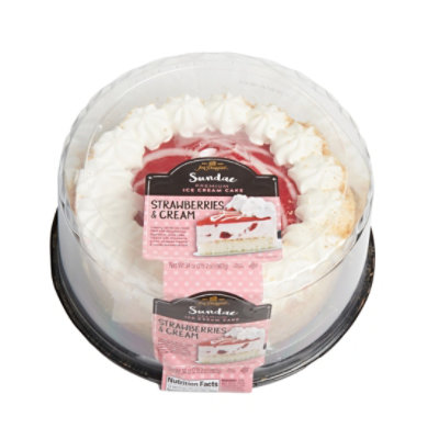 Jon Donaire Strawberries & Cream Ice Cream Cake - 40 Oz - Image 1