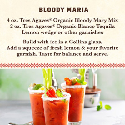 Tres Agaves Organic Bloody Mary Mix Bottle - 1 Liter - Image 4