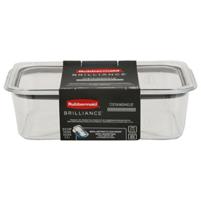 Rubbermaid Brilliance Storage 14-Piece Plastic Lids , Leak Proof Food | BPA Free