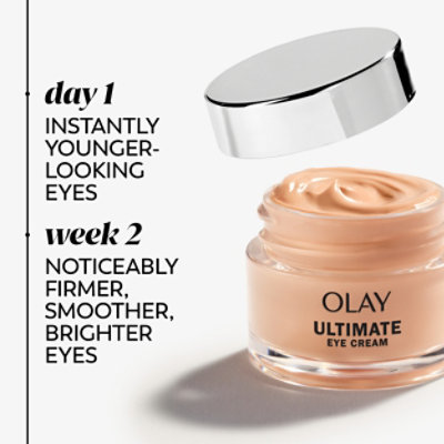 Olay Ultimate Eye Cream for Wrinkles Puffy Eyes + Dark Circles - 0.4 Fl. Oz. - Image 4