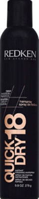 Redken Quick Dry 18 Finishing Hairspray Instant - 9.8 Oz - Image 2