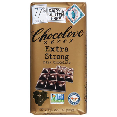 Chocolove Chocolate Bar Dark Chocolate Extra Strong - 3.2 Oz - Image 3