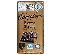 Chocolove Chocolate Bar Dark Chocolate Extra Strong - 3.2 Oz