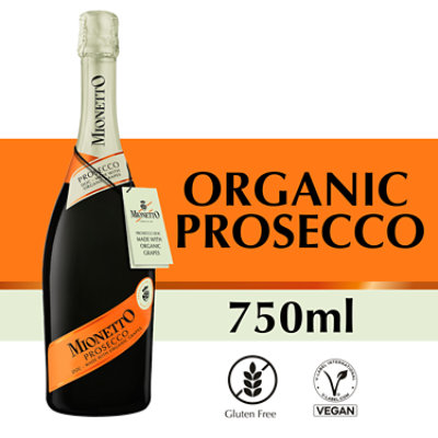 Mionetto Prosecco DOC Organic Sparkling White Wine Bottle - 750 Ml - Image 1