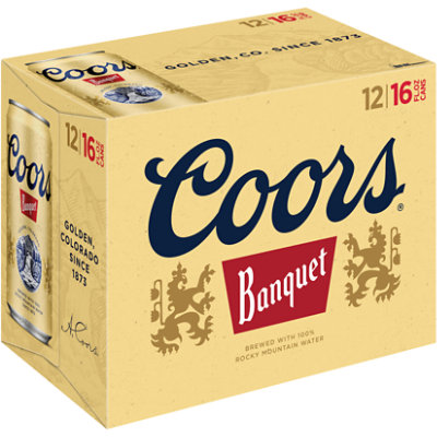 Coors Banquet American Style Lager Beer 5% ABV Cans - 12-16 Fl. Oz. - Image 1