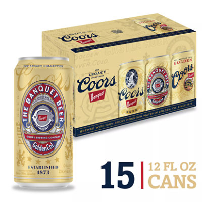 Coors Banquet Beer American Style Lager 5% ABV Cans - 12-16 Fl. Oz.
