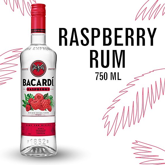 Bacardi Raspberry Gluten Free Rum - 750 Ml