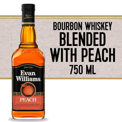 Evan Williams Peach Whiskey 70 Proof - 750 Ml - Image 1