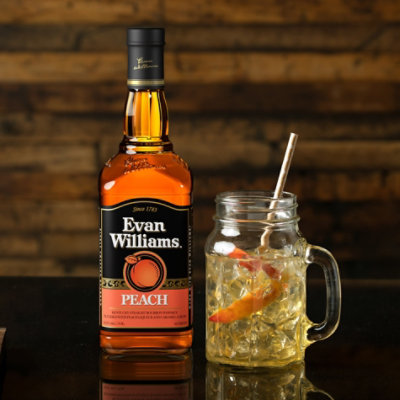 Evan Williams Peach Whiskey 70 Proof - 750 Ml - Image 3