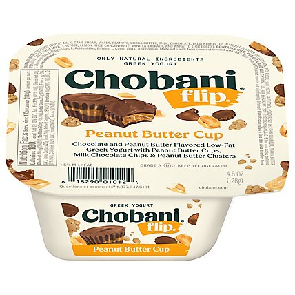 Chobani Flip Low-Fat Greek Yogurt Peanut Butter Cup - 4.5 Oz - Image 3